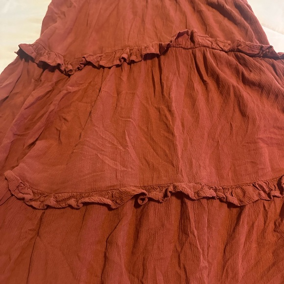 Billa 77 boho sundress embroidered top back has a keyhole cutout. Size large - Picture 2 of 7